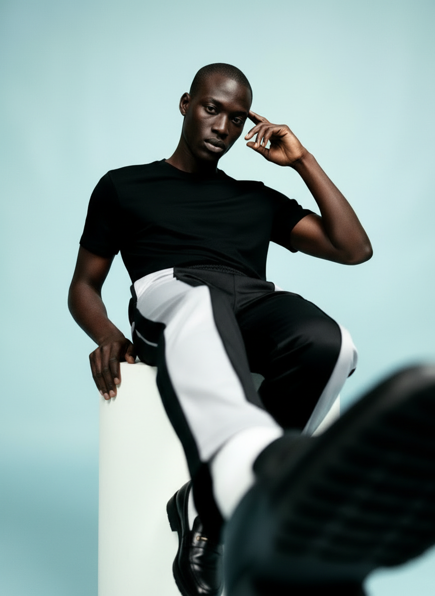 Signature Duo Tone Cargos: Base Black